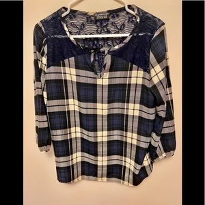 Paper Moon for Stitch Fix 3/4 sleeve blouse